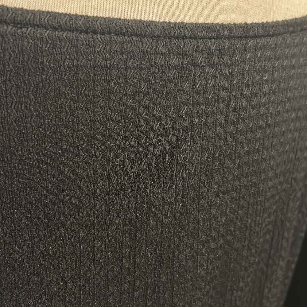 Solid Black Boho Square Neck Long Sleeve Flounce … - image 6